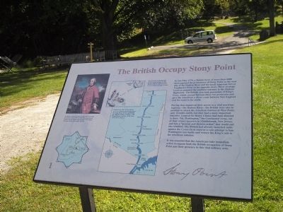 The British Occupy Stony Point Marker image. Click for full size.