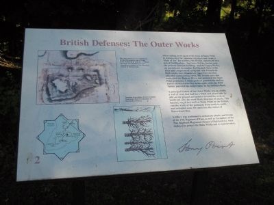 British Defenses: The Outer Works Marker image. Click for full size.