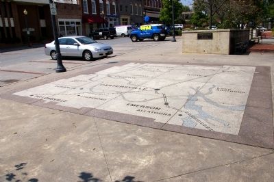 Map of Bartow County in Friendship Plaza image. Click for full size.