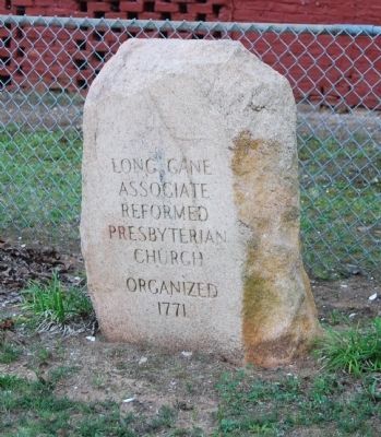 Long Cane Associated Reformed Presbyterian Church Memorial Stone. Click for full size. Long Cane Associated Reformed Presbyterian Church Memorial Stone image. Click for full size.