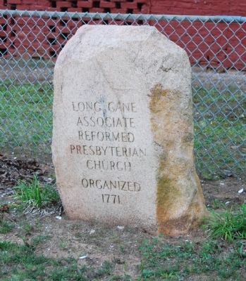 Long Cane Associated Reformed Presbyterian Church Memorial Stone image. Click for full size.