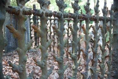 Detail of Iron Fence Work Surrounding a Grave image. Click for full size.