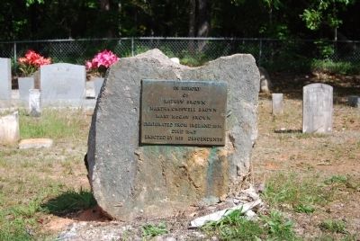 Memorial to Mathew Brown image. Click for full size.