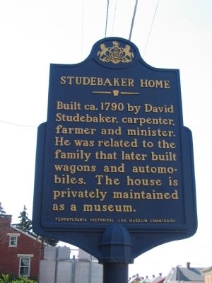 Studebaker Home Marker. Click for full size. Studebaker Home Marker image. Click for full size.