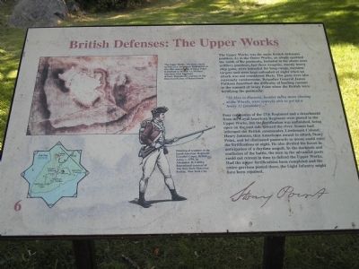British Defenses: The Upper Works Marker. Click for full size. British Defenses: The Upper Works Marker image. Click for full size.