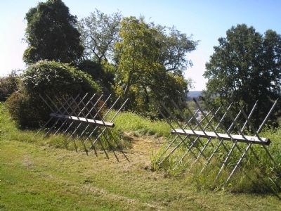 Abatis in the Upper Works. Click for full size. Abatis in the Upper Works image. Click for full size.