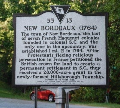 New Bordeaux (1764) Marker image. Click for full size.