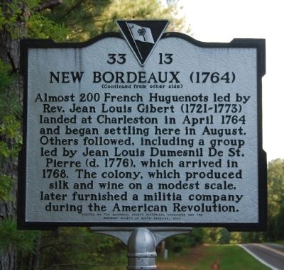 New Bordeaux (1764) Marker Reverse image. Click for full size.