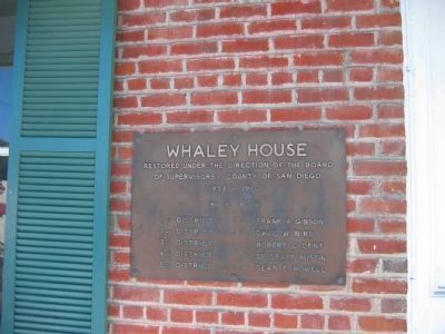 Whaley House - Restoration. Click for full size. Whaley House - Restoration image. Click for full size.