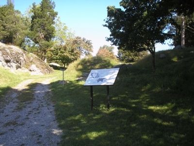 Marker on Stony Point Battlefield image. Click for full size.
