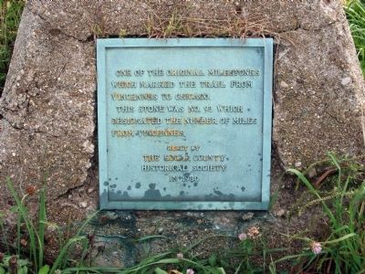 Marker for - One of The Original Milestones. Click for full size. Marker for - One of The Original Milestones image. Click for full size.