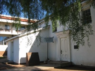 Adobe Chapel and Marker. Click for full size. Adobe Chapel and Marker image. Click for full size.