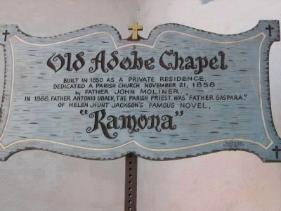 Adobe Chapel of The Immaculate Conception Marker image. Click for full size.