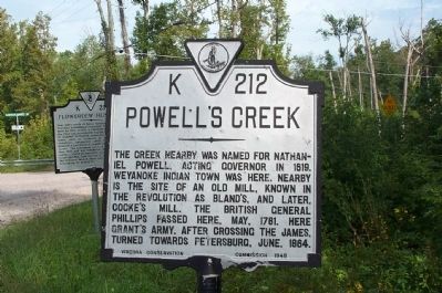 Powell's Creek Marker image. Click for full size.