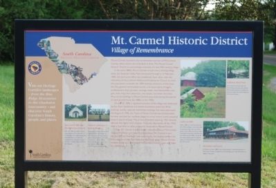 Mt. Carmel Historical District Marker image. Click for full size.