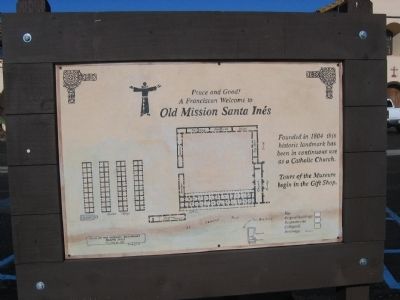 Mission Santa Ines Site Diagram. Click for full size. Mission Santa Ines Site Diagram image. Click for full size.