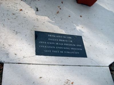 Dedicated To The Fallen Heroes Marker. Click for full size. Dedicated To The Fallen Heroes Marker image. Click for full size.