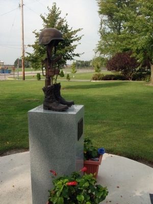 Side View of Memorial Marker. Click for full size. Side View of Memorial Marker image. Click for full size.