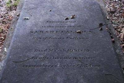 Sarah Martin Calhoun Tombstone image. Click for full size.