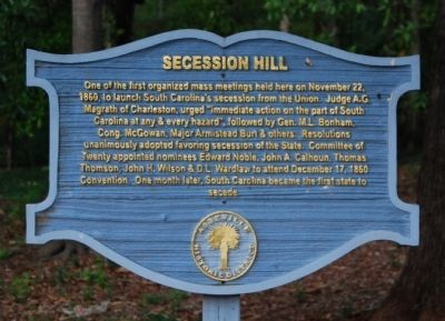 Secession Hill Marker image. Click for full size.