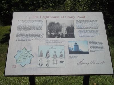 The Lighthouse at Stony Point Marker. Click for full size. The Lighthouse at Stony Point Marker image. Click for full size.