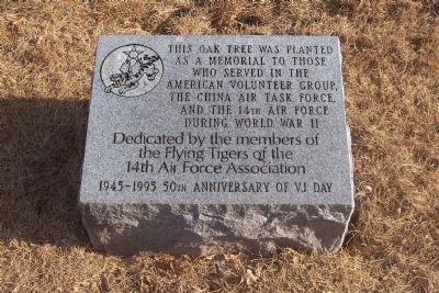 American Volunteer Group, China Air Task Force, 14th Air Force, WWII Marker. Click for full size. American Volunteer Group, China Air Task Force, 14th Air Force, WWII Marker image. Click for full size.