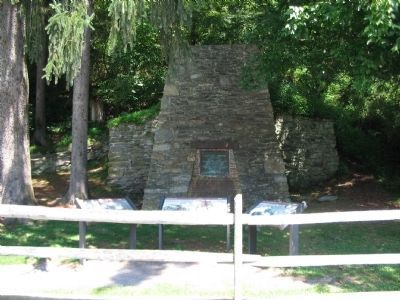 Caledonia Furnace Reconstruction. Click for full size. Caledonia Furnace Reconstruction image. Click for full size.