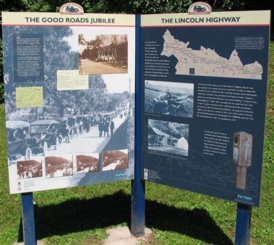 The Good Roads Jubilee / The Lincoln Highway Marker image. Click for full size.
