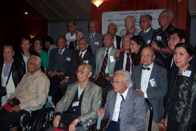 Chinese American veterans of the 14th Air Force with friends and family at their 2008 Reunion in DC. Click for full size. Chinese American veterans of the 14th Air Force with friends and family at their 2008 Reunion in DC image. Click for full size.
