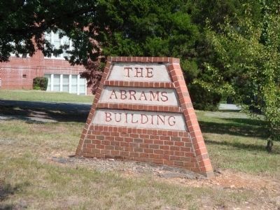The Abrams Building Sign image. Click for full size.