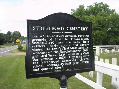Streetroad Cemetery Marker image. Click for full size.