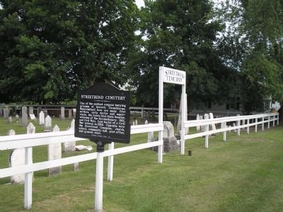Streetroad Cemetery and Marker image. Click for full size.