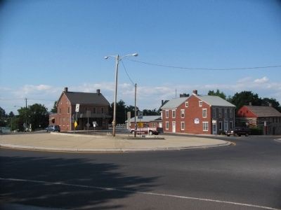 Traffic Circle at the Town Square of Abbottstown image. Click for full size.
