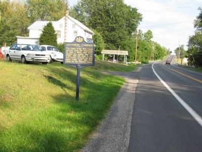 Gettysburg Campaign Marker. Click for full size. Gettysburg Campaign Marker image. Click for full size.