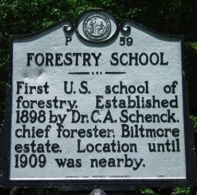 Forestry School Marker image. Click for full size.