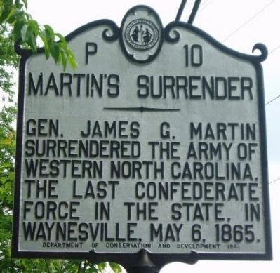Martin's Surrender Marker image. Click for full size.