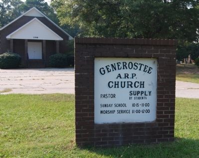 Generostee A.R.P. Church and Sign image. Click for full size.