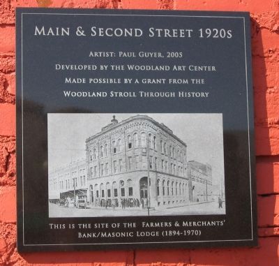 Main & Second Street - 1920's Marker image. Click for full size.