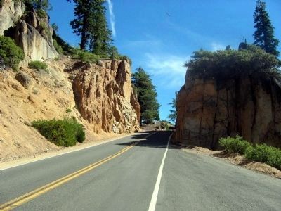A Section of the Current Alignment of the Sonora-Mono Road (Sonora Pass) image. Click for full size.