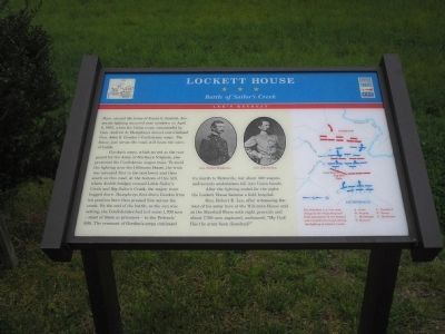 Lockett House Marker. Click for full size. Lockett House Marker image. Click for full size.