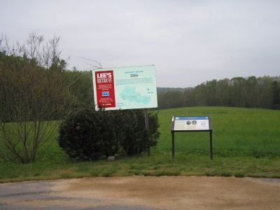 Markers on the Lee's Retreat Trail. Click for full size. Markers on the Lee's Retreat Trail image. Click for full size.