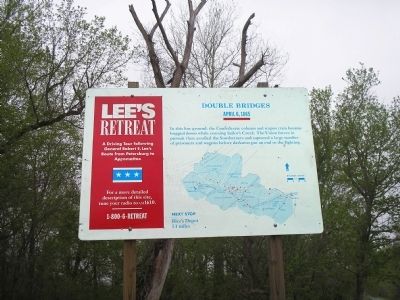 Double Bridges Marker on Lee’s Retreat image. Click for full size.
