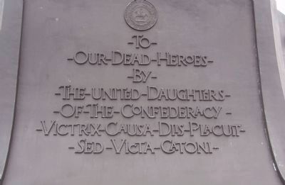 Confederate Memorial Marker, Panel 2. Click for full size. Confederate Memorial Marker, Panel 2 image. Click for full size.