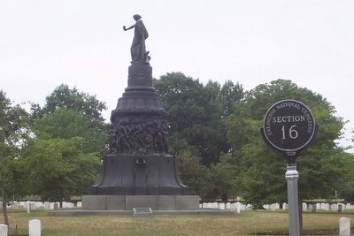Confederate Memorial, ANC Section 16. Click for full size. Confederate Memorial, ANC Section 16 image. Click for full size.