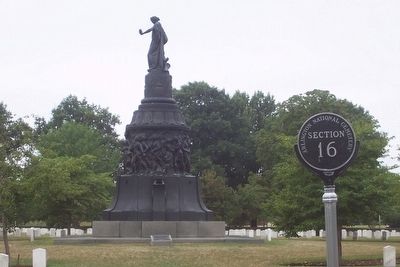 Confederate Memorial, ANC Section 16 image. Click for full size.