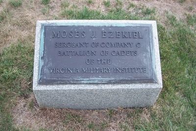 Sgt. Moses J. Ezekiel. Click for full size. Sgt. Moses J. Ezekiel image. Click for full size.