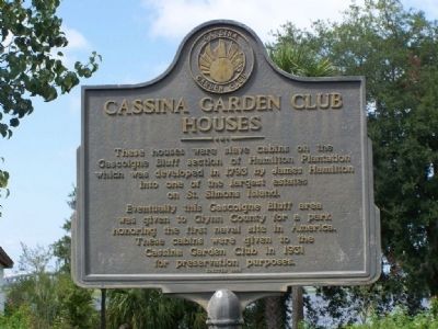 Cassina Garden Club Houses Marker image. Click for full size.
