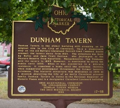 Dunham Tavern Marker image. Click for full size.