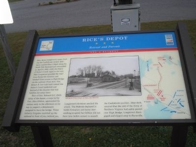 Rice’s Depot Marker on Lee's Retreat image. Click for full size.