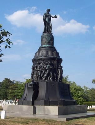 Confederate Memorial, viewed from the west. Click for full size. Confederate Memorial, viewed from the west image. Click for full size.